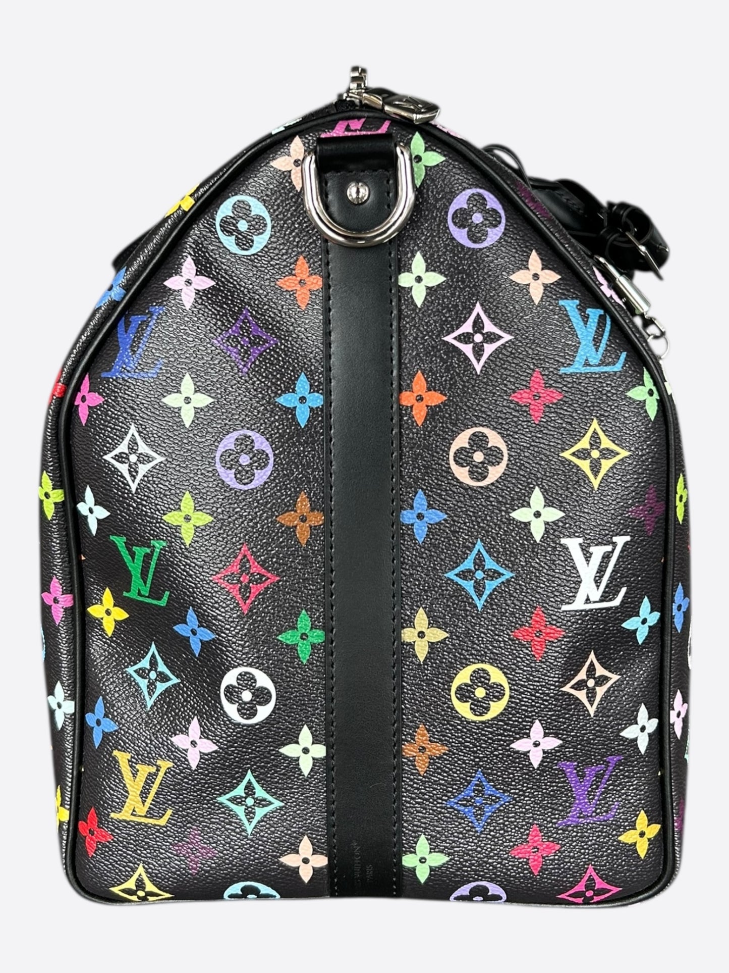 Louis Vuitton Takashi Murakami Black & Multicolor Monogram Keepall 50