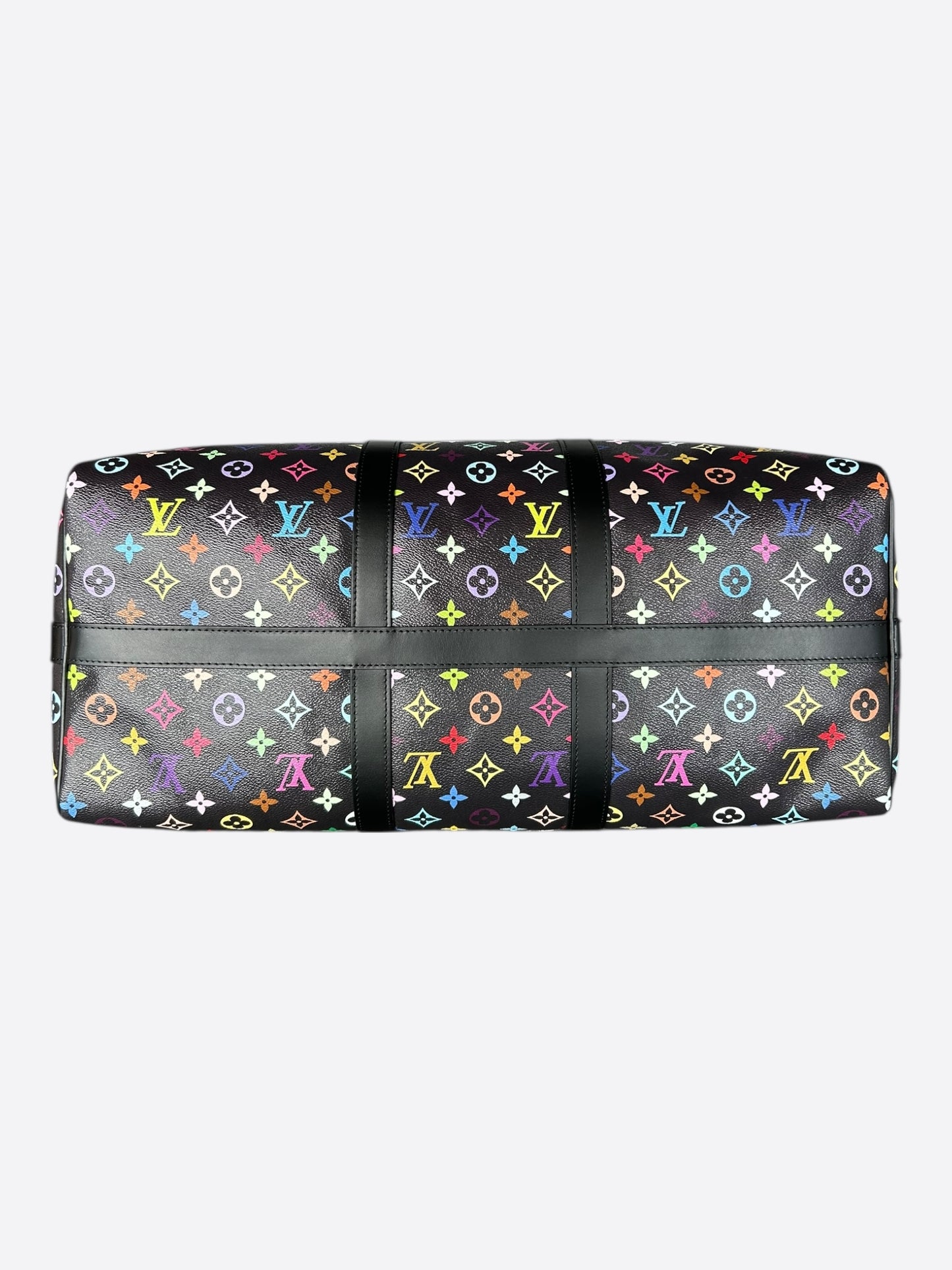 Louis Vuitton Takashi Murakami Black & Multicolor Monogram Keepall 50