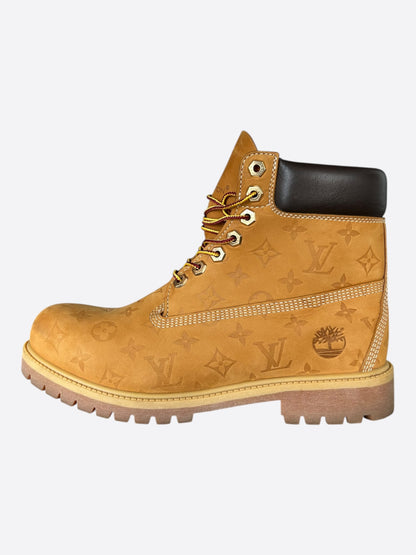 Louis Vuitton Timberland Wheat & Brown Monogram Boots