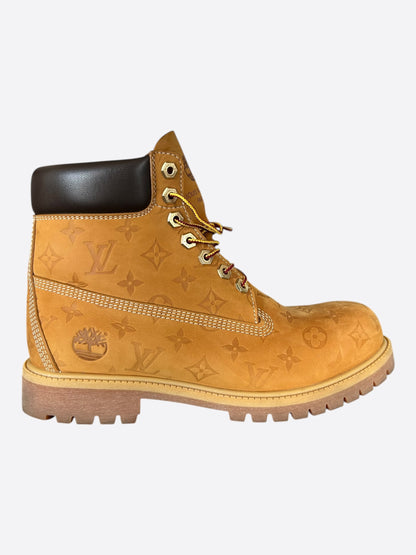Louis Vuitton Timberland Wheat & Brown Monogram Boots