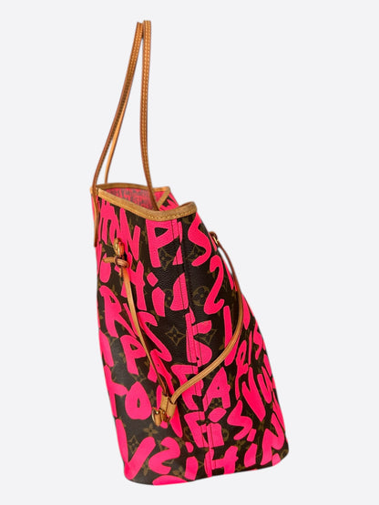 Louis Vuitton Stephen Sprouse Brown & Pink Monogram Neverfull GM