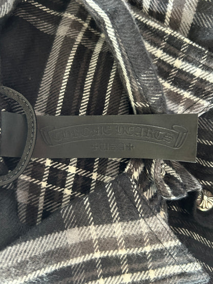 Chrome Hearts Black & Grey Plaid Flannel