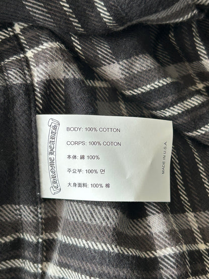 Chrome Hearts Black & Grey Plaid Flannel