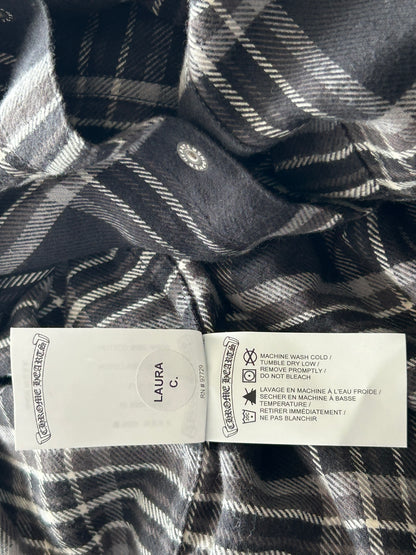 Chrome Hearts Black & Grey Plaid Flannel