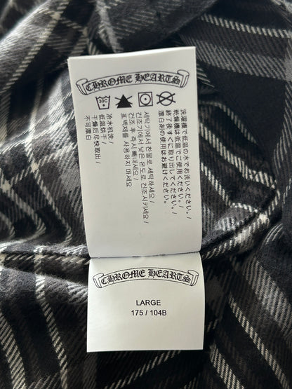 Chrome Hearts Black & Grey Plaid Flannel
