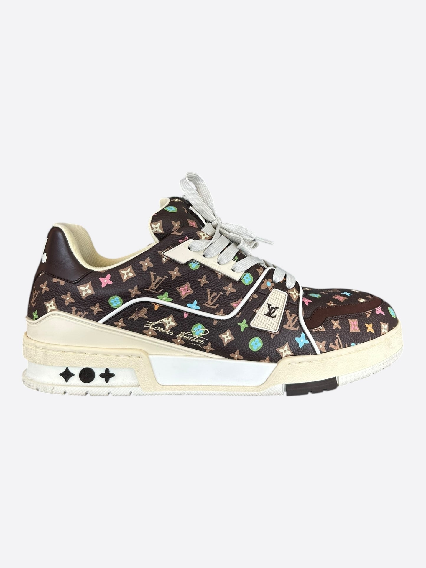 Louis Vuitton Tyler The Creator Brown & Multicolor Monogram Trainers
