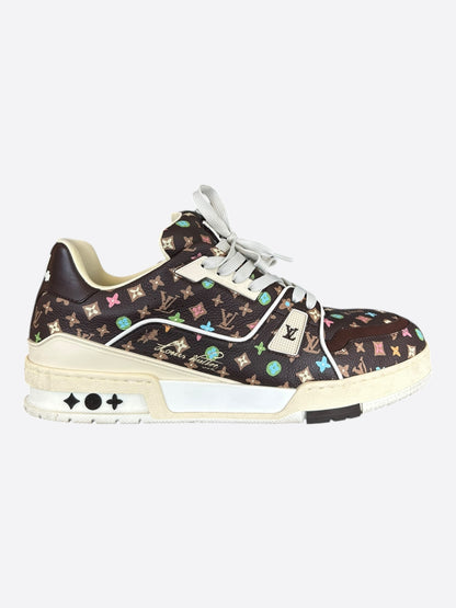 Louis Vuitton Tyler The Creator Brown & Multicolor Monogram Trainers