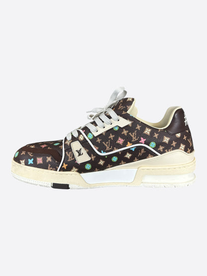 Louis Vuitton Tyler The Creator Brown & Multicolor Monogram Trainers