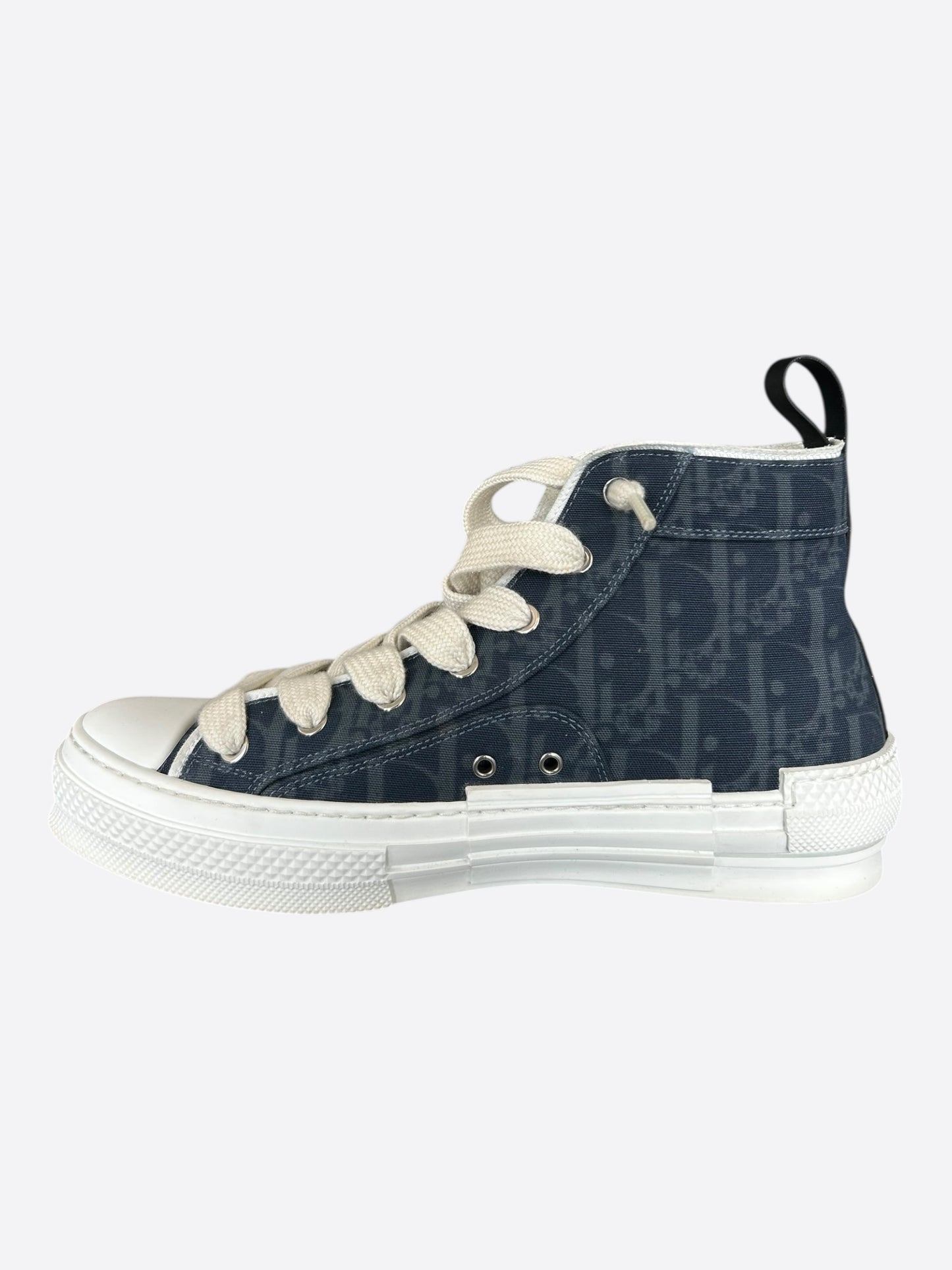Dior Denim Tears Blue & White Oblique B23 High Top Sneakers