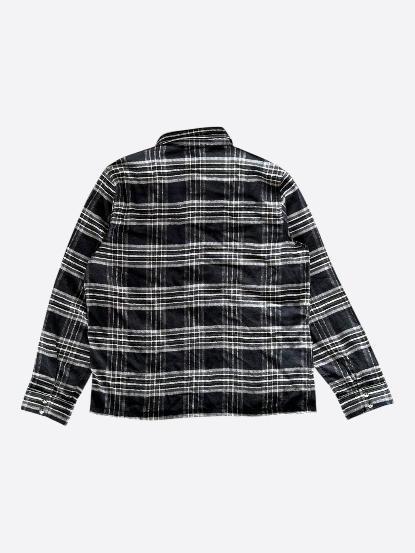 Chrome Hearts Black & Grey Plaid Flannel