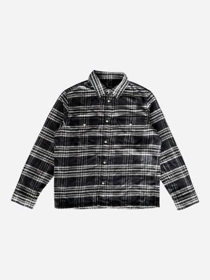 Chrome Hearts Black & Grey Plaid Flannel