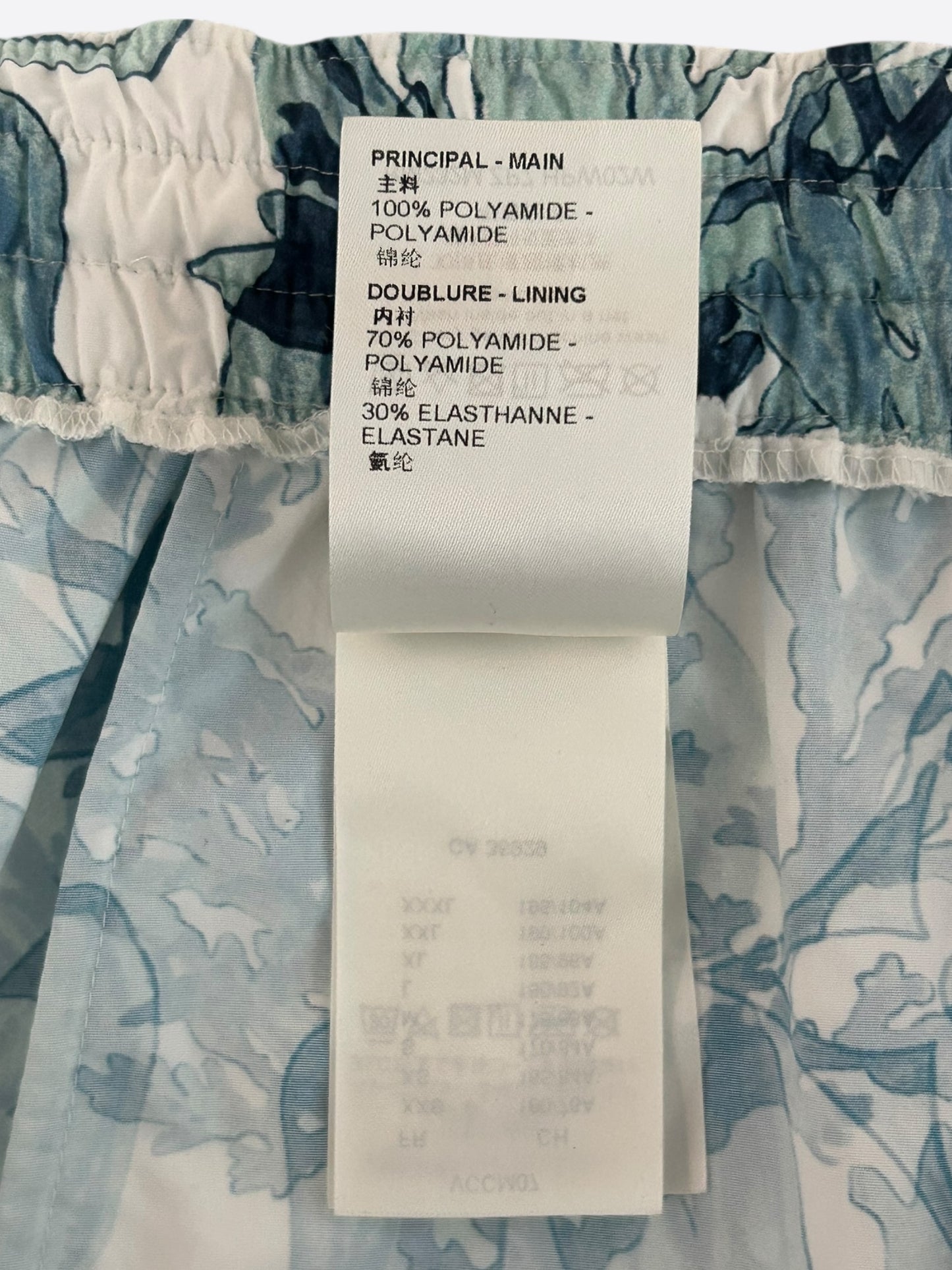 Louis Vuitton Blue & White Aquagarden Monogram Swimshorts