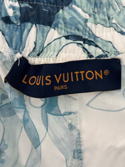 Louis Vuitton Blue & White Aquagarden Monogram Swimshorts
