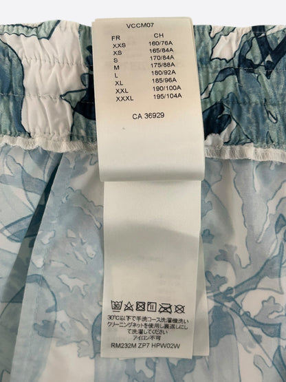 Louis Vuitton Blue & White Aquagarden Monogram Swimshorts