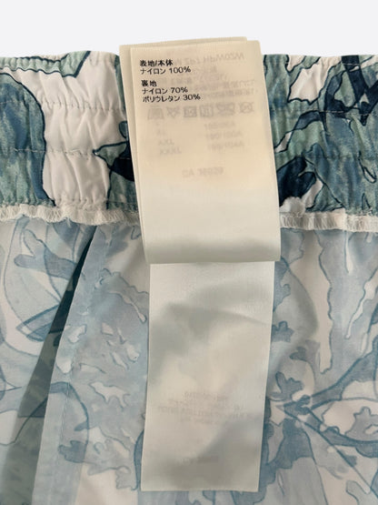 Louis Vuitton Blue & White Aquagarden Monogram Swimshorts