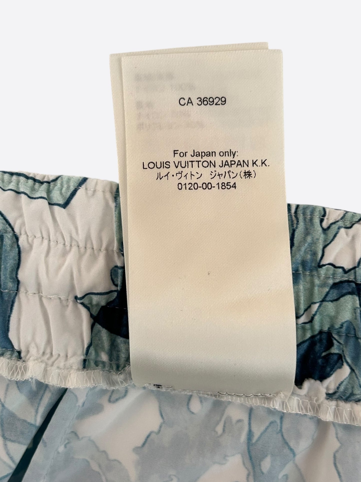 Louis Vuitton Blue & White Aquagarden Monogram Swimshorts