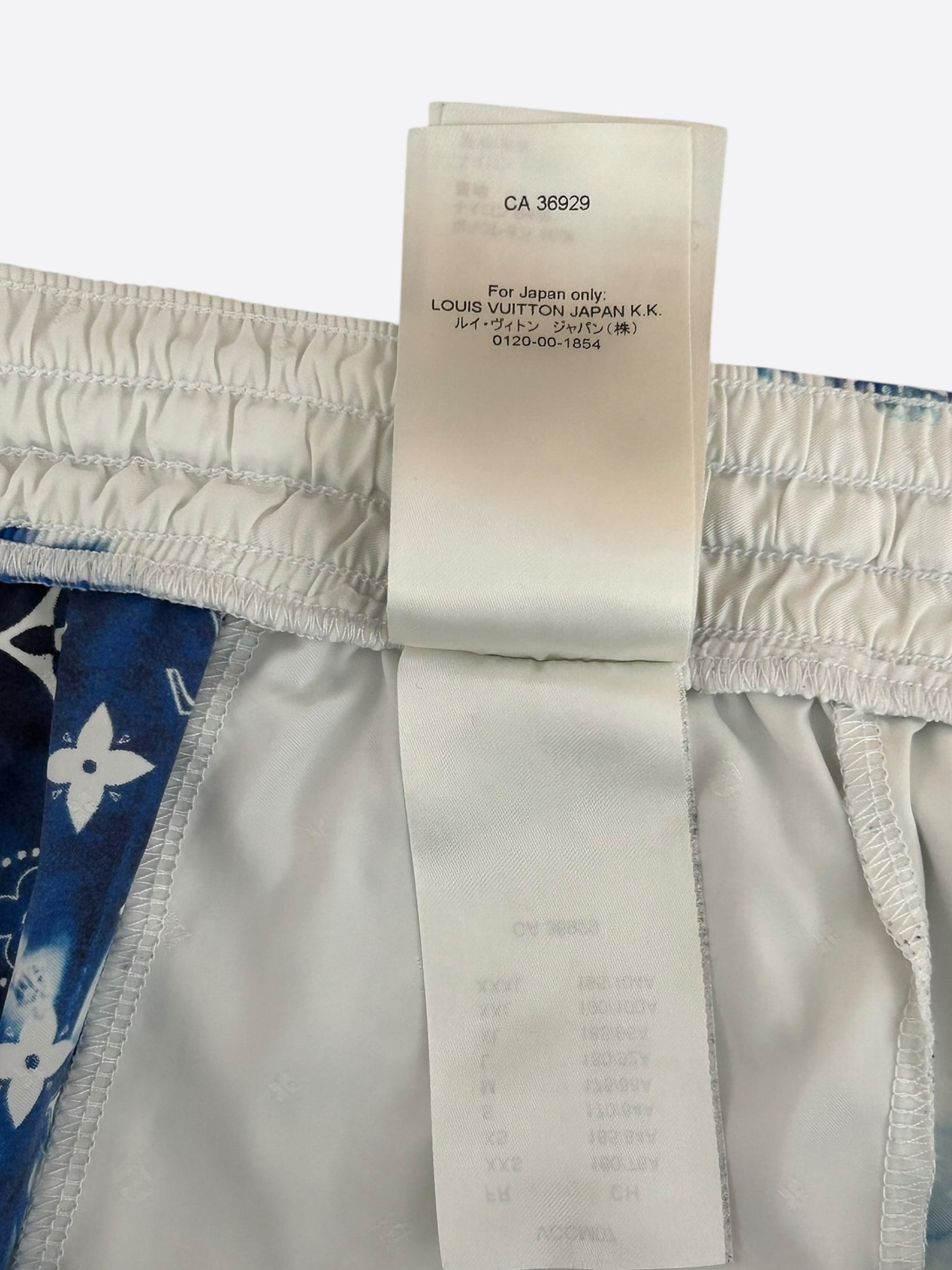 Louis Vuitton Blue Bleached Bandana Monogram Swim Shorts
