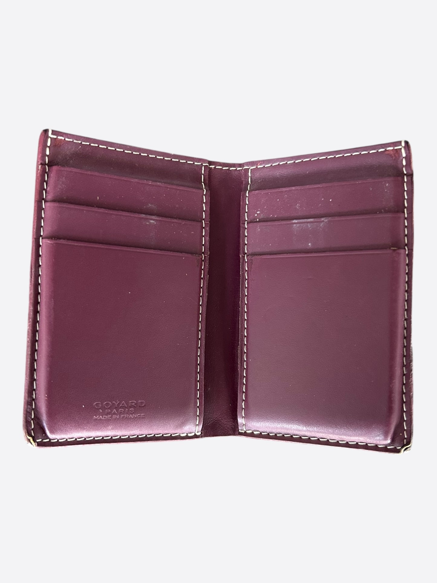 Goyard Burgundy Saint Pierre Card Holder
