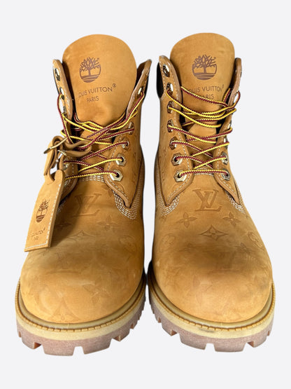 Louis Vuitton Timberland Wheat & Brown Monogram Boots