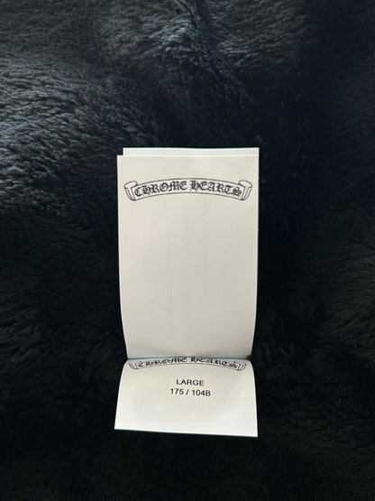 Chrome Hearts Black & White Striped Triple Cross Racing Jacket