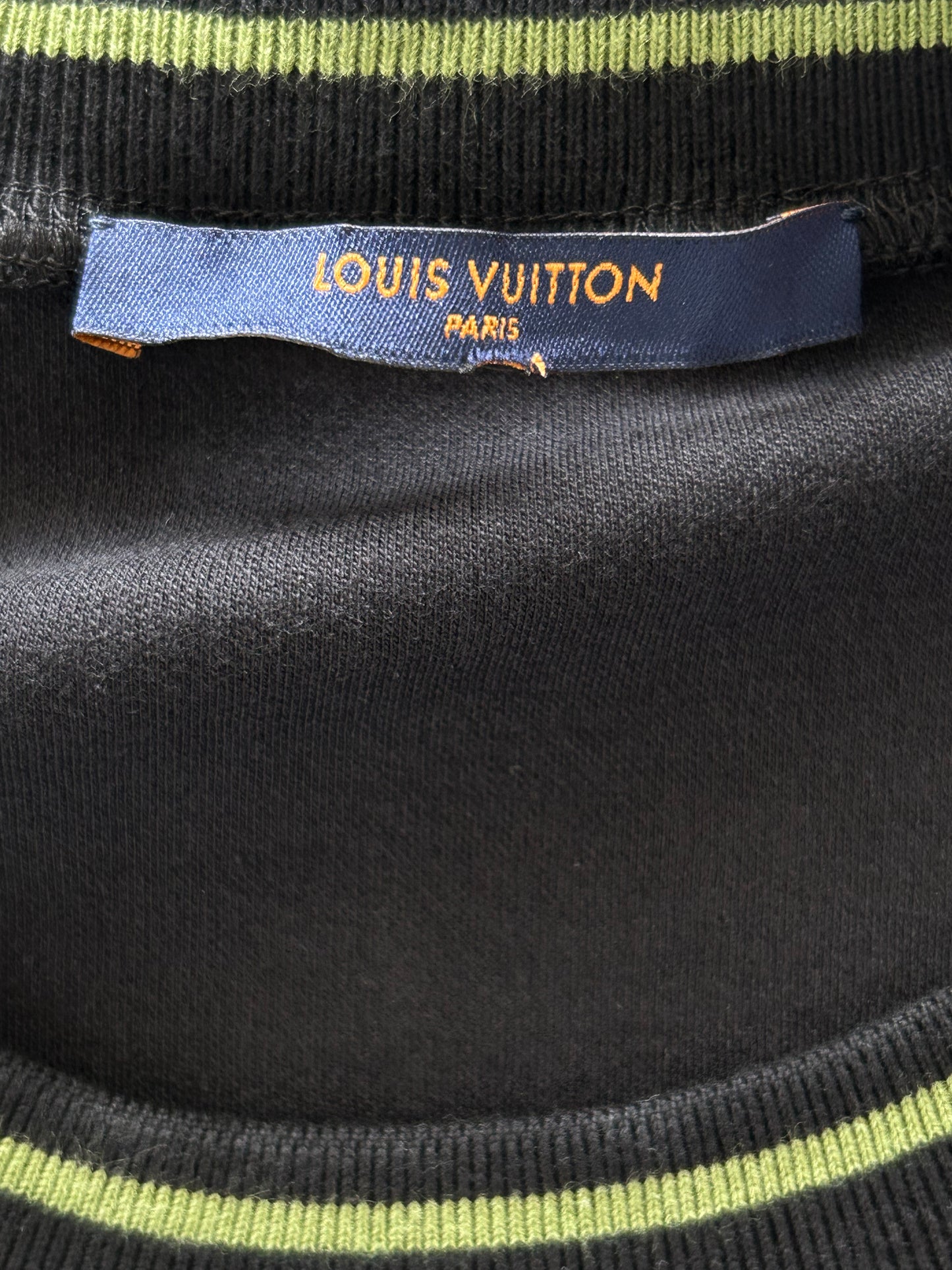 Louis Vuitton Black & Green Alps Patch T-Shirt