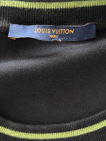 Louis Vuitton Black & Green Alps Patch T-Shirt
