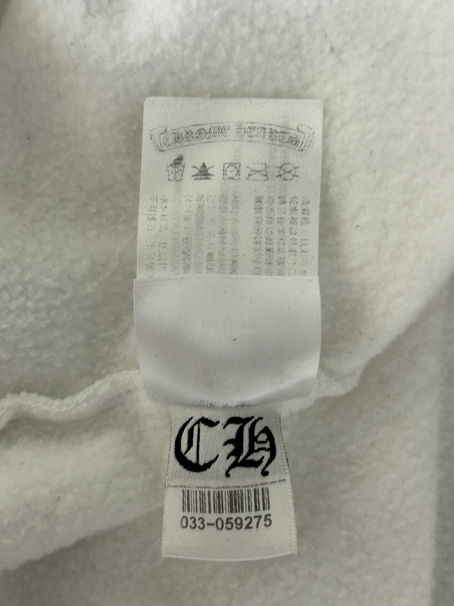 Chrome Hearts Rolling Stones White & Red Horseshoe Logo Hoodie