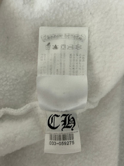 Chrome Hearts Rolling Stones White & Red Horseshoe Logo Hoodie