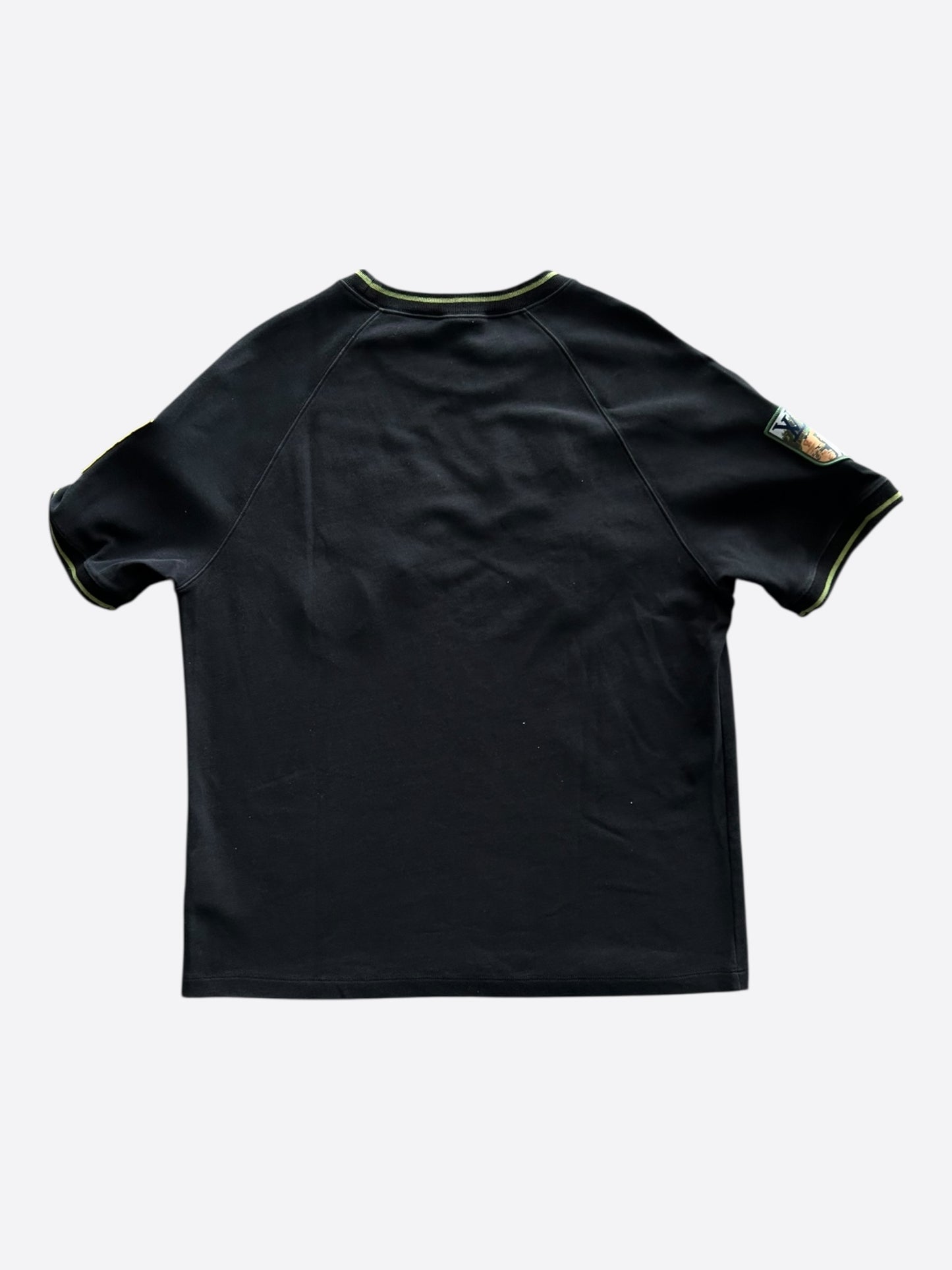 Louis Vuitton Black & Green Alps Patch T-Shirt