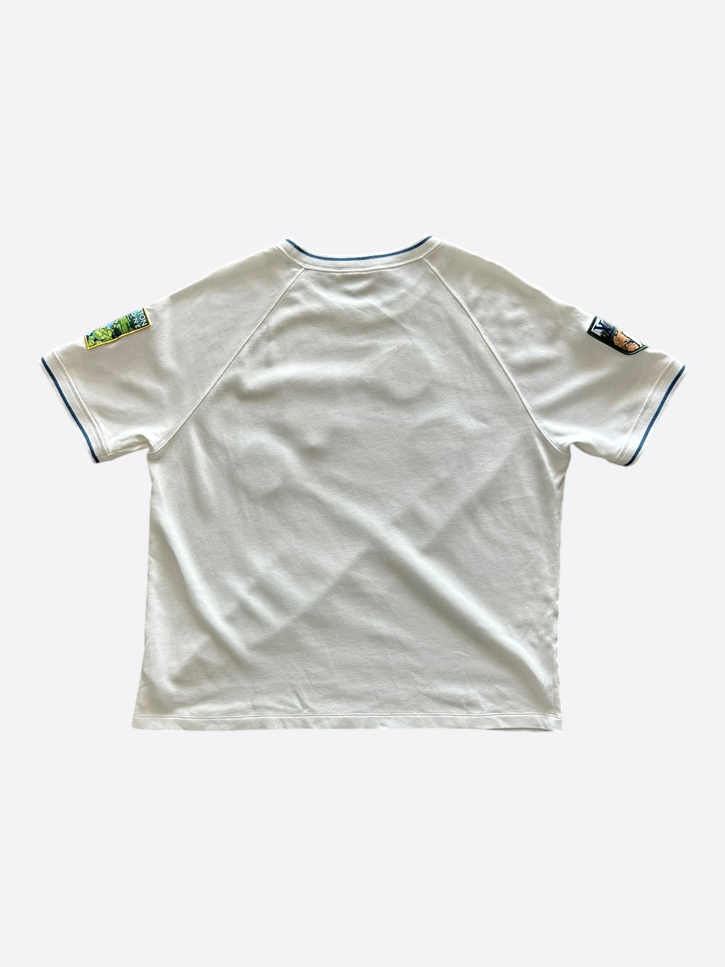 Louis Vuitton White & Blue Alps Patch T-Shirt
