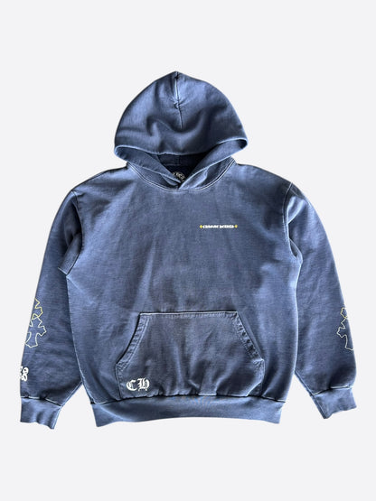 Chrome Hearts Drake Blue Certified Cross Logo Hoodie