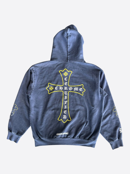 Chrome Hearts Drake Blue Certified Cross Logo Hoodie