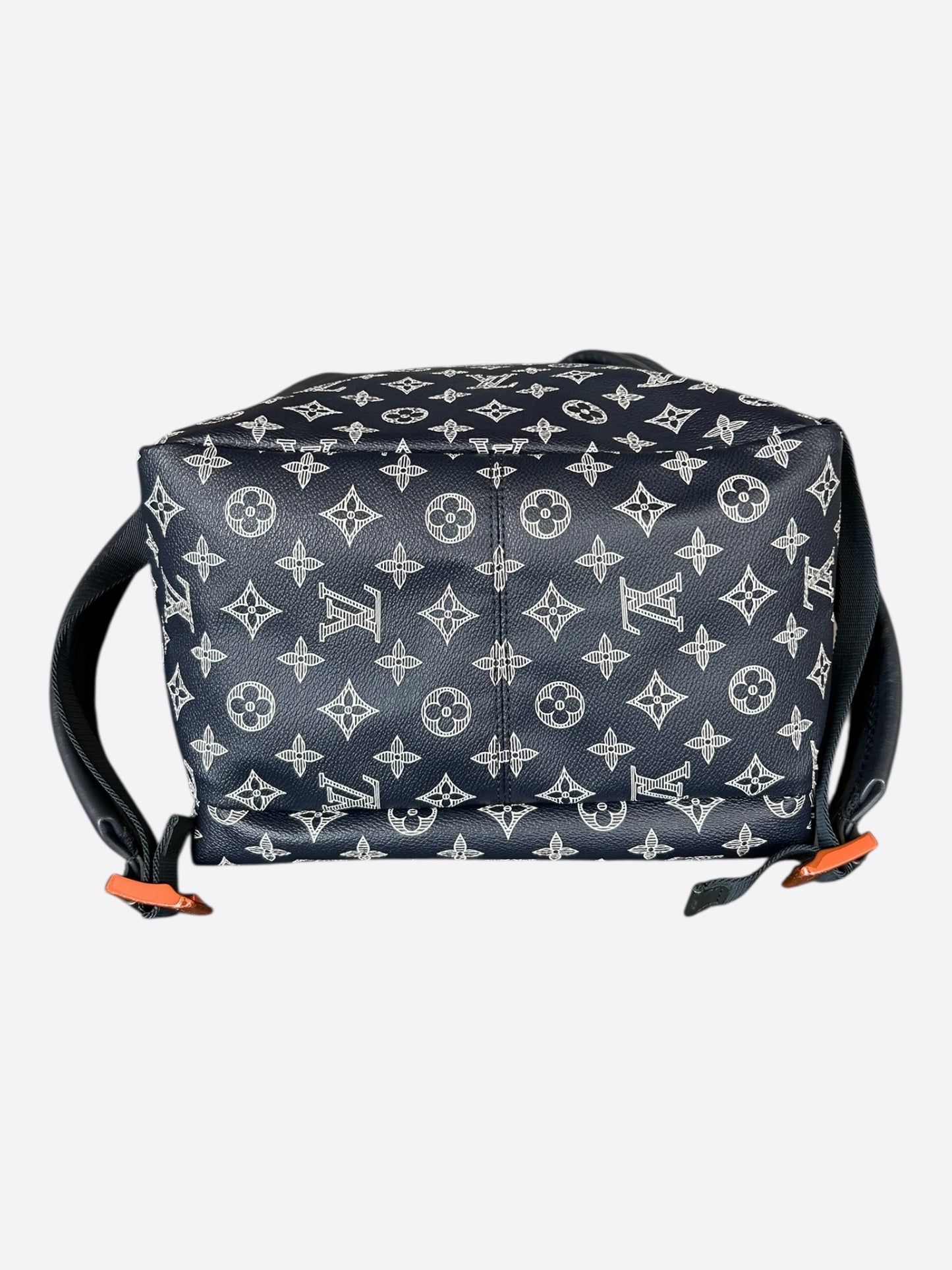 Louis Vuitton Navy & White Upside Down Monogram Backpack