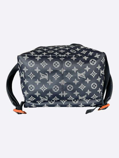 Louis Vuitton Navy & White Upside Down Monogram Backpack