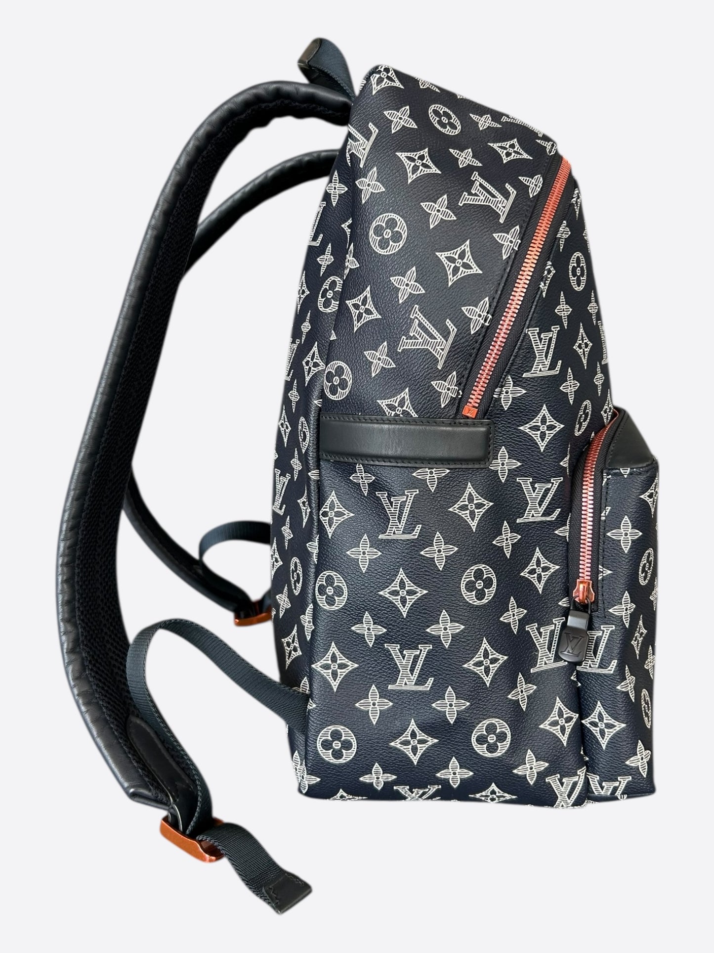 Louis Vuitton Navy & White Upside Down Monogram Backpack