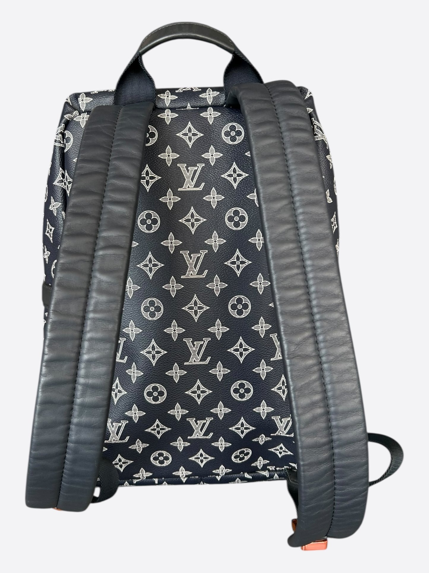 Louis Vuitton Navy & White Upside Down Monogram Backpack