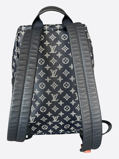 Louis Vuitton Navy & White Upside Down Monogram Backpack