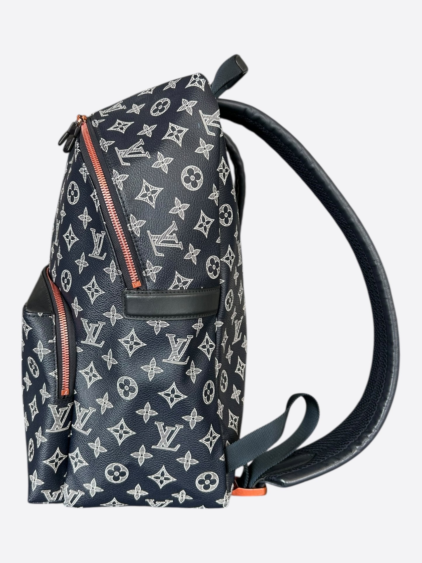 Louis Vuitton Navy & White Upside Down Monogram Backpack