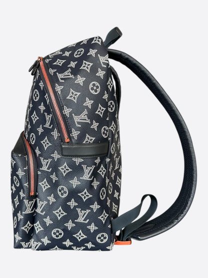 Louis Vuitton Navy & White Upside Down Monogram Backpack