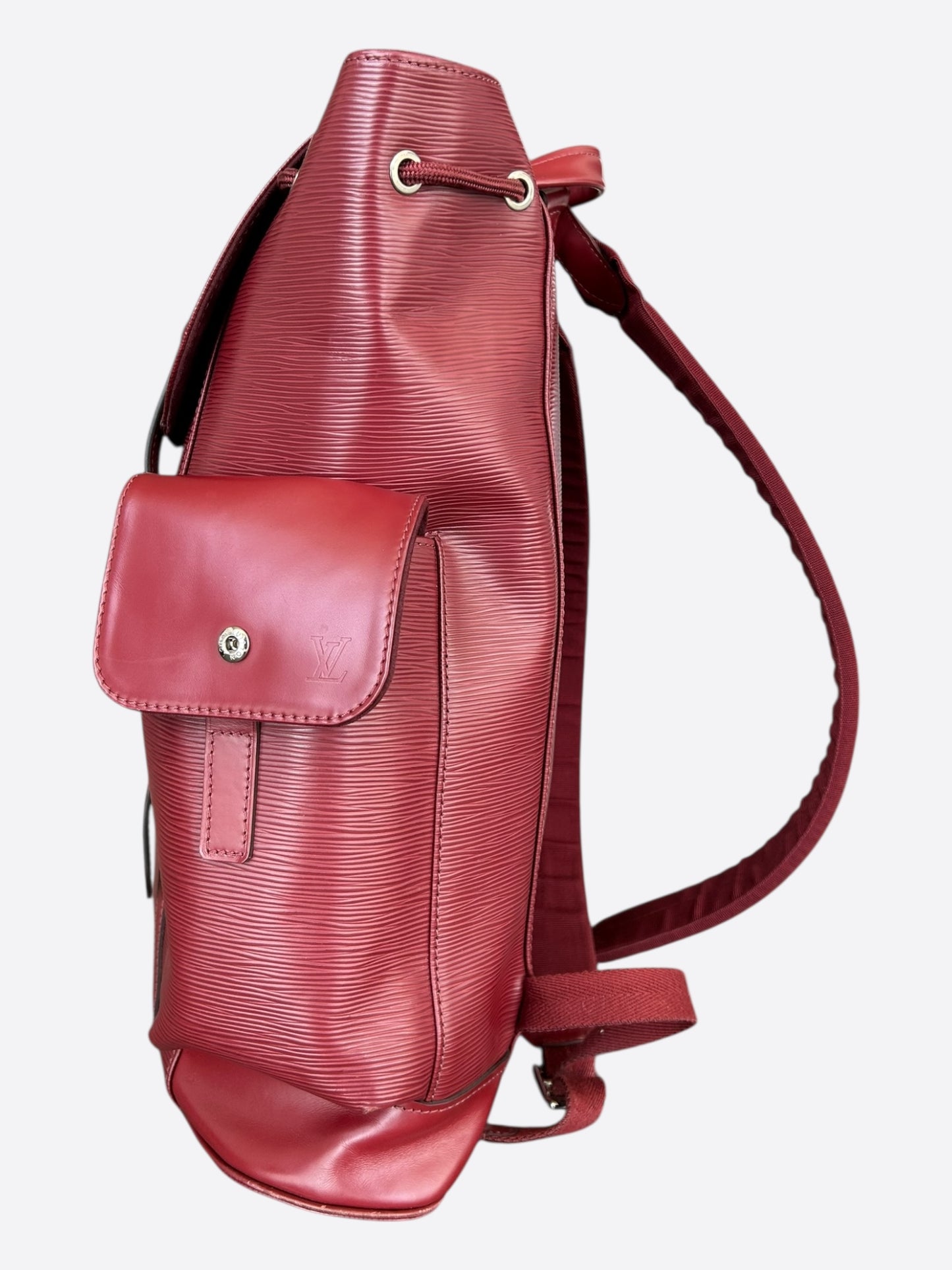 Louis Vuitton Red EPI Leather Christopher Backpack