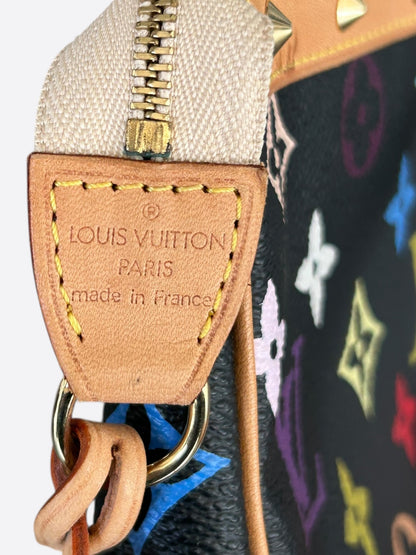 Louis Vuitton Takashi Murakami Black & Multicolor Monogram Pochette Accessoires