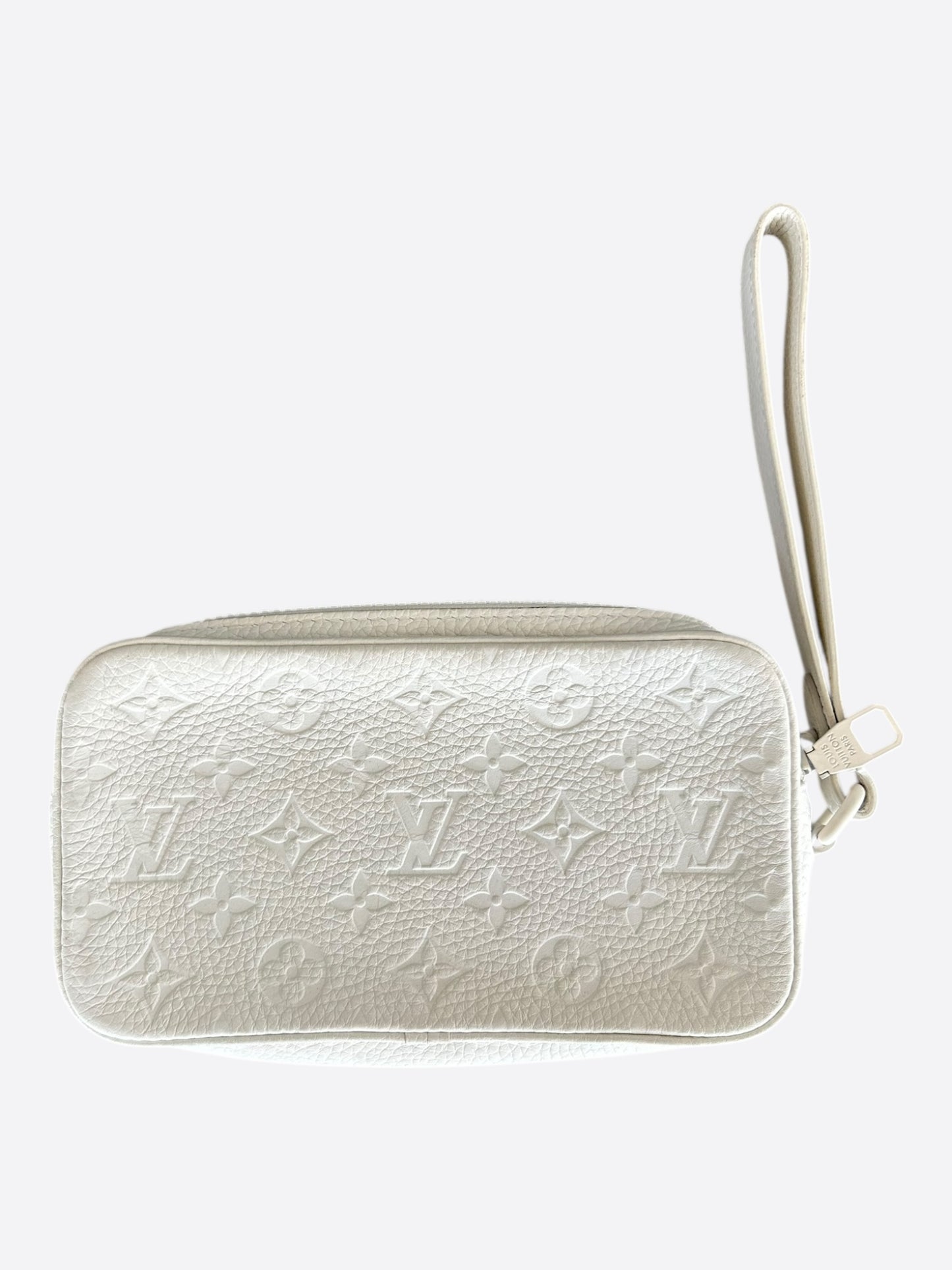 Louis Vuitton White Taurillon Monogram Pochette Volga