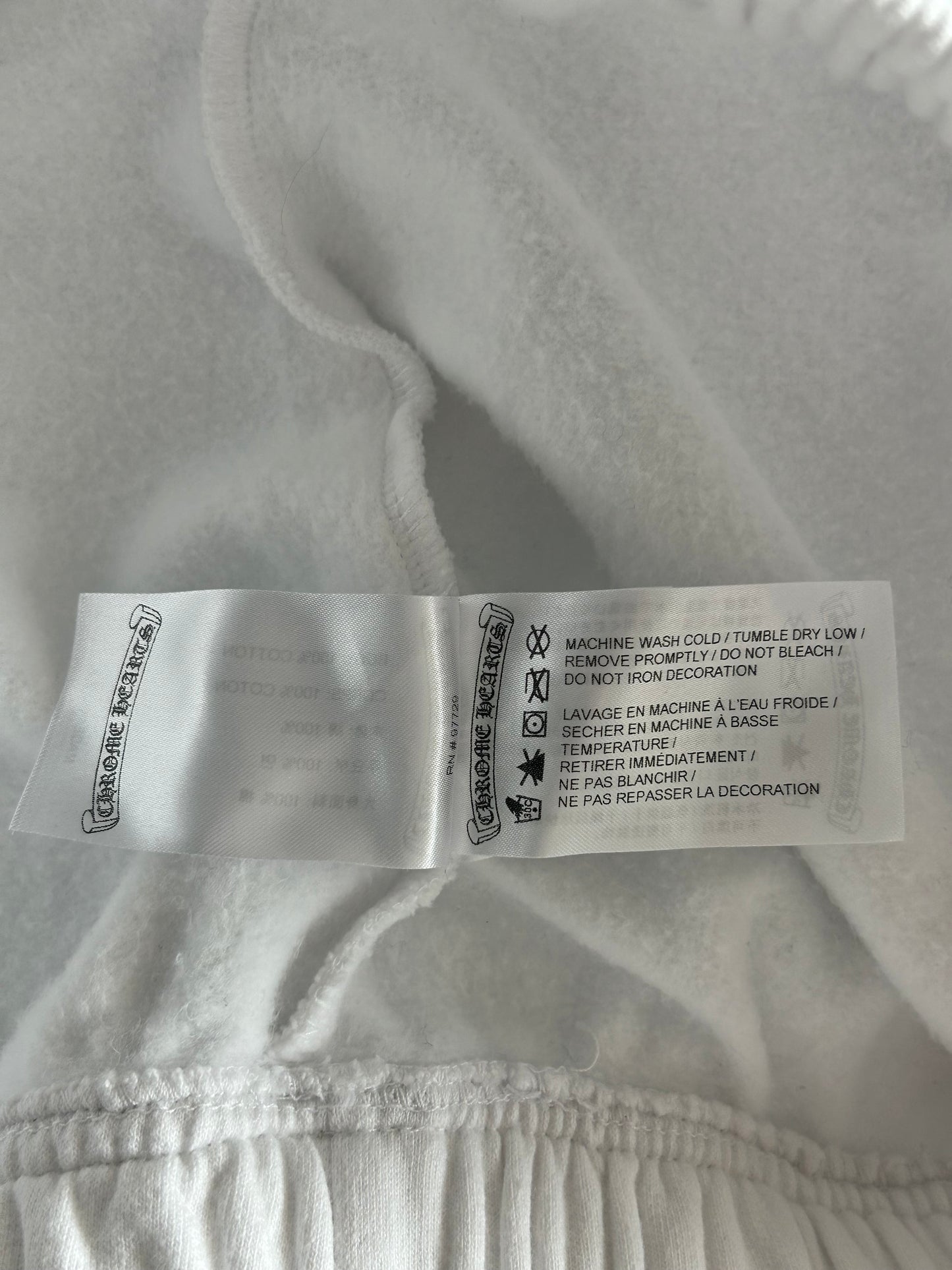 Chrome Hearts White & Red Rolling Stones Logo Sweatpants