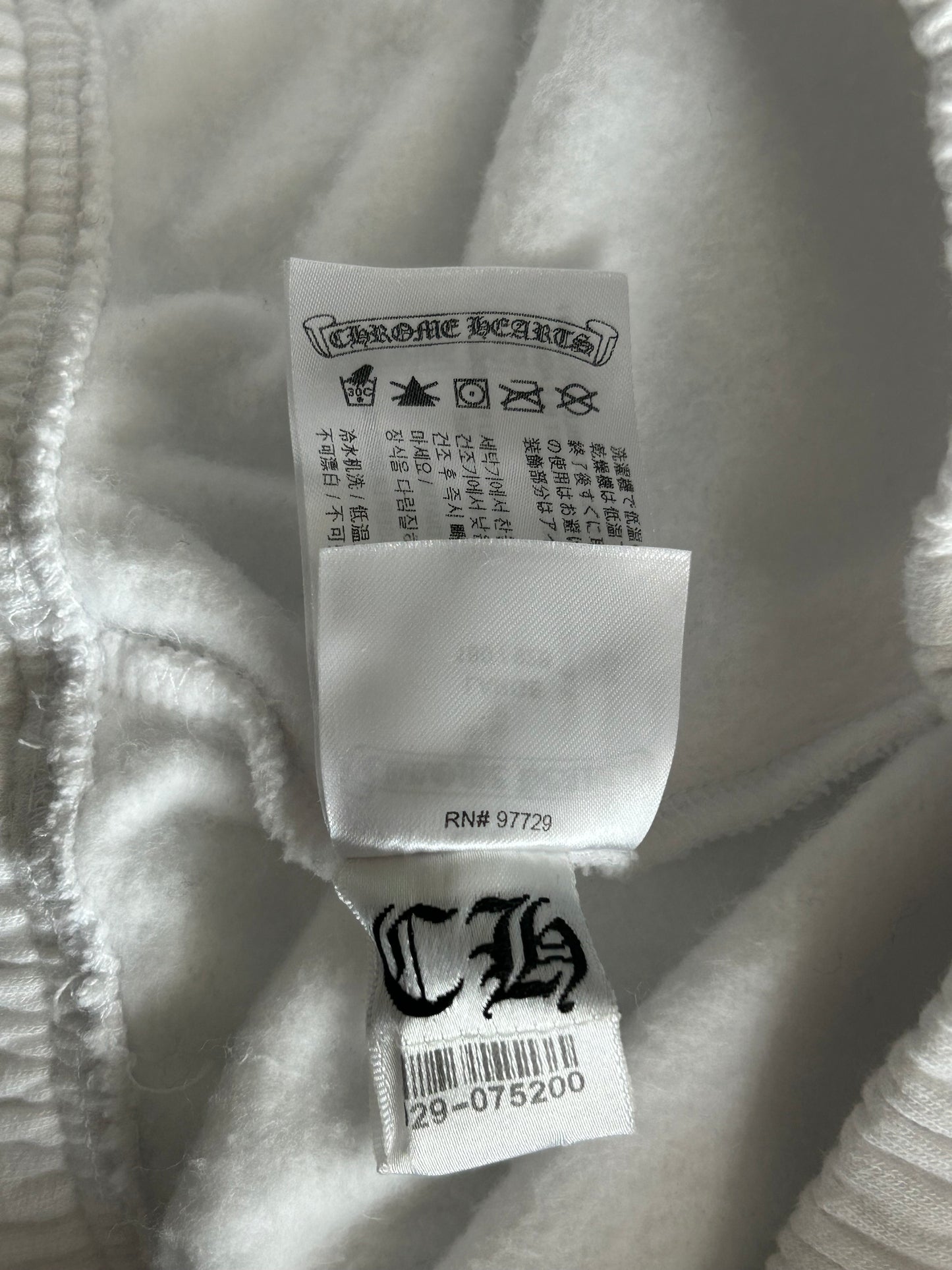 Chrome Hearts White & Red Rolling Stones Logo Sweatpants