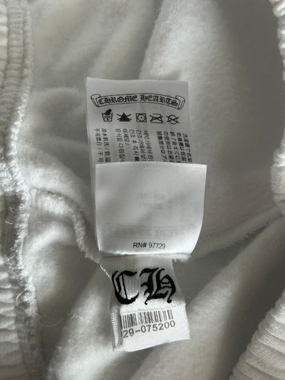 Chrome Hearts White & Red Rolling Stones Logo Sweatpants