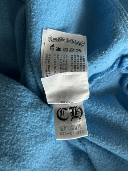 Chrome Hearts Blue & Yellow Miami Exclusive Horseshoe Logo Hoodie