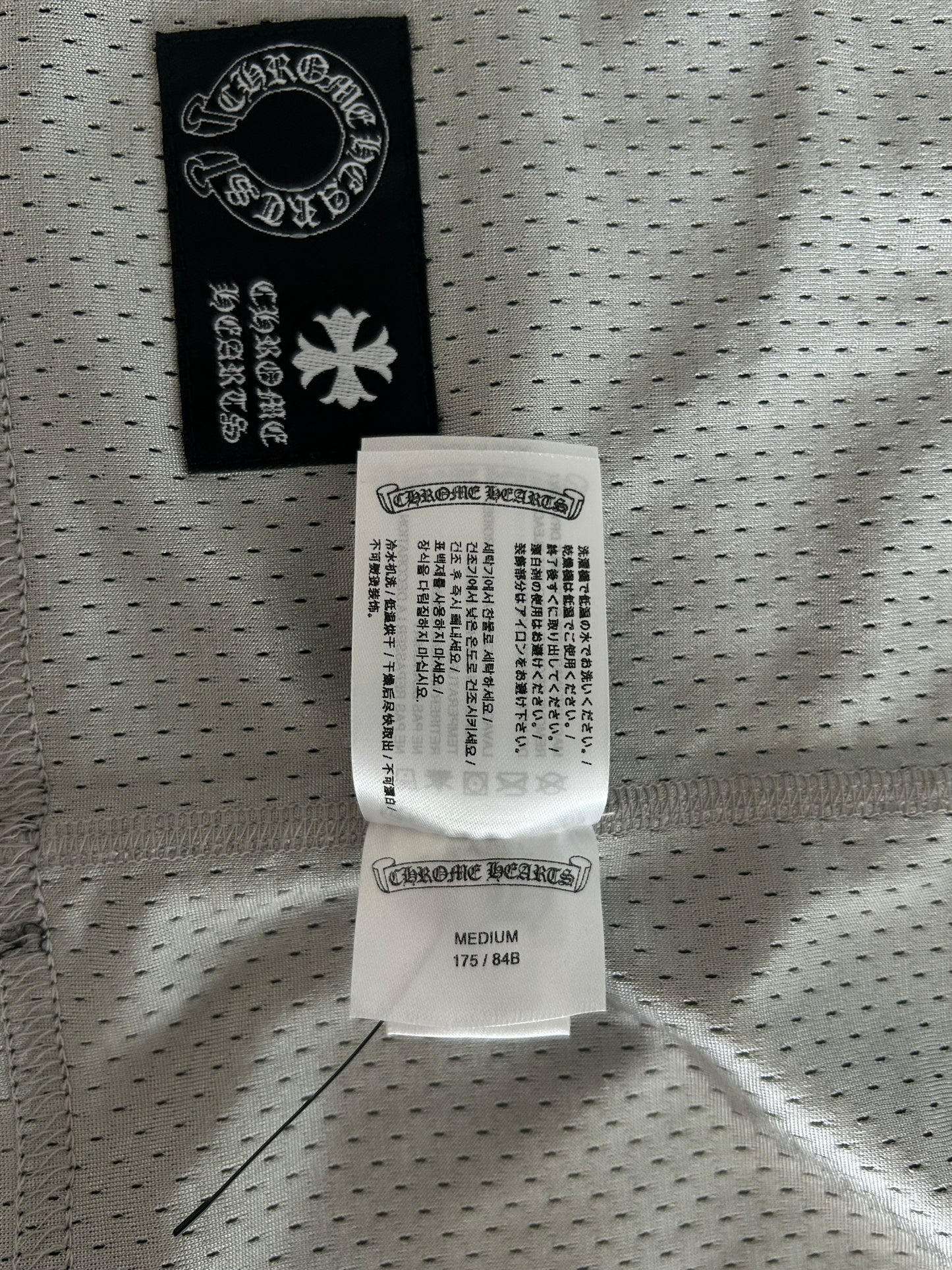 Chrome Hearts Black & White Logo Reversible Mesh Jersey