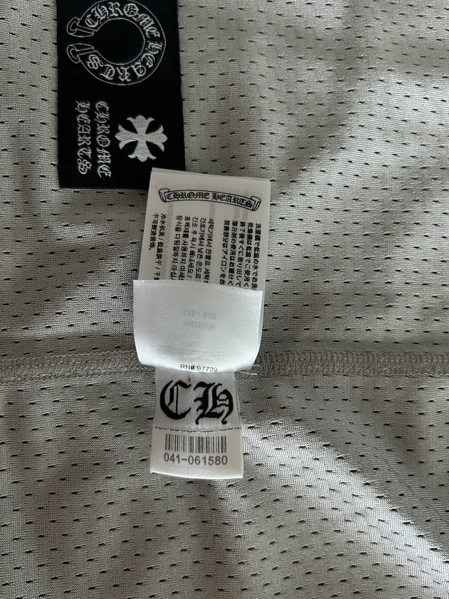 Chrome Hearts Black & White Logo Reversible Mesh Jersey