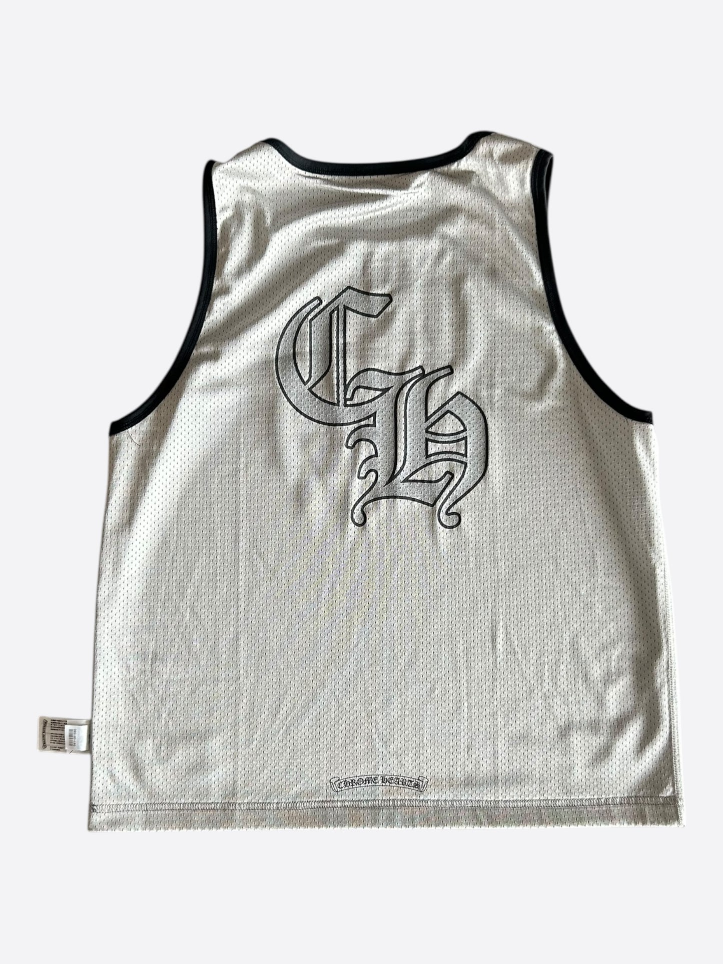 Chrome Hearts Black & White Logo Reversible Mesh Jersey