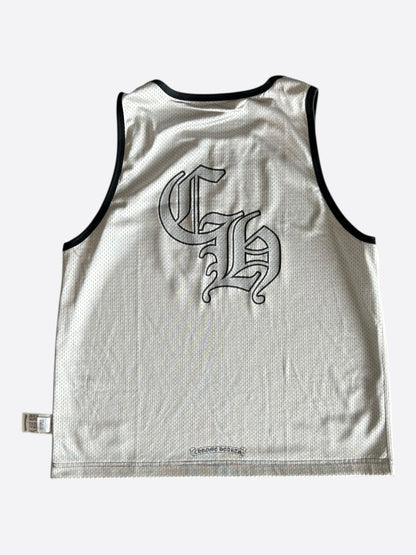 Chrome Hearts Black & White Logo Reversible Mesh Jersey
